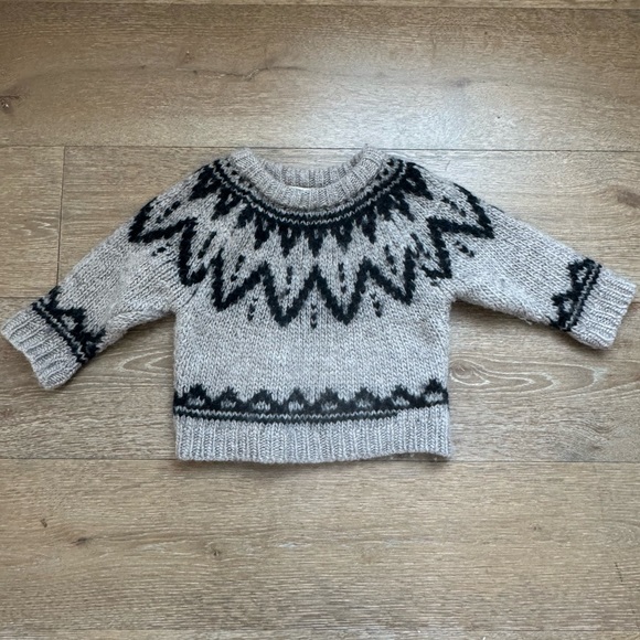 THE NEW SOCIETY LENNY SWEATER NATURAL | Size 4Y - Picture 3 of 5